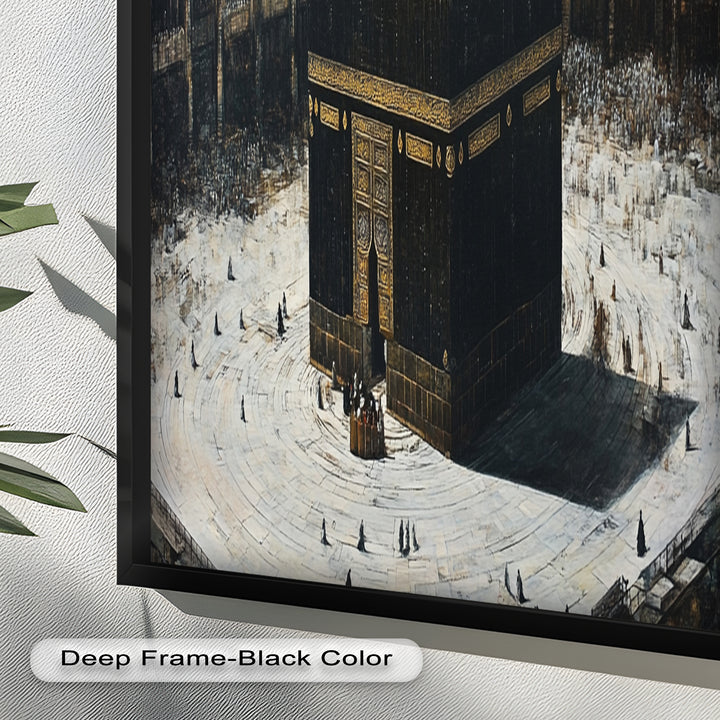 Kaaba Sacred Site Wall Art – Religious Oil Painting