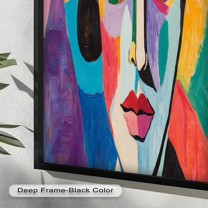Frauenporträt Ölgemälde – Fauvistische expressionistische Kunst