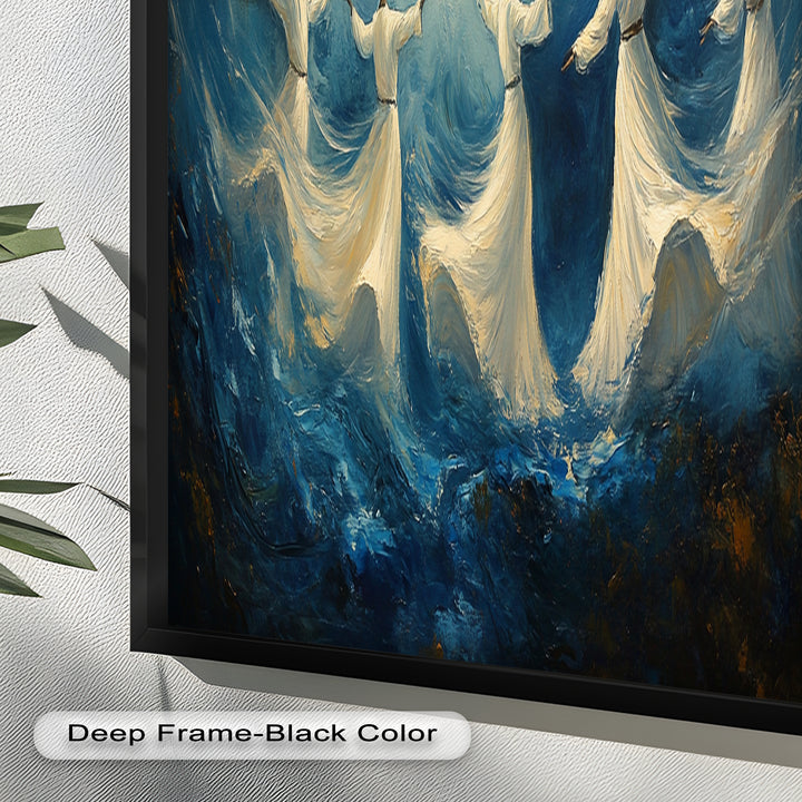 Spiritual Dervishes Wall Decor – Religious Oil Painting