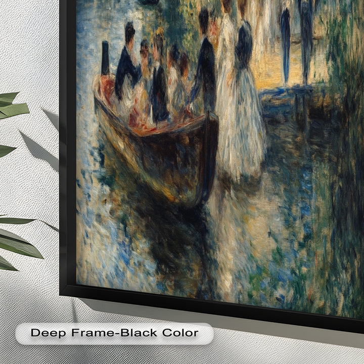 Afternoon Gathering by the River – Impressionist Oil Painting