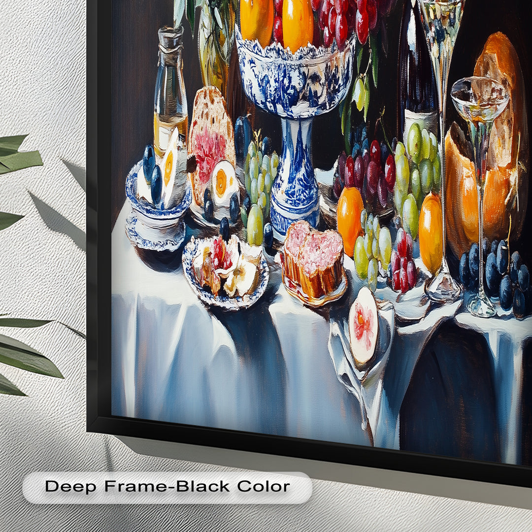 Elegant Kitchen Dining Decor - Still Life Oil Painting