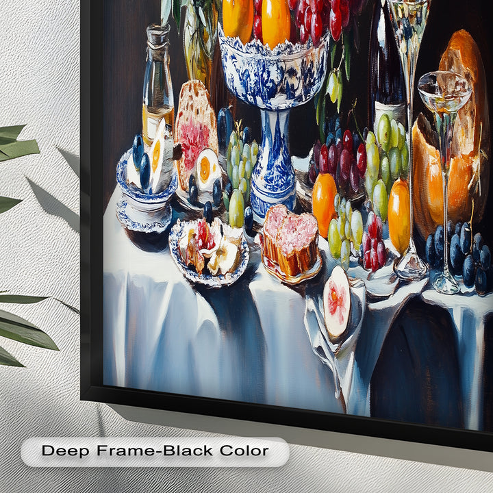 Elegant Kitchen Dining Decor - Still Life Oil Painting