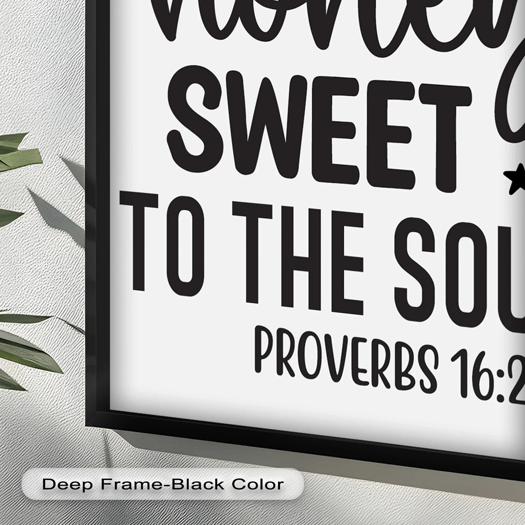 Kind Words Like Honey – Proverbs 16:24 Oil Painting - MyPhotoStation