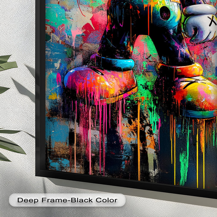 KAWS Street Blaster – Graffiti Pop Oil Painting