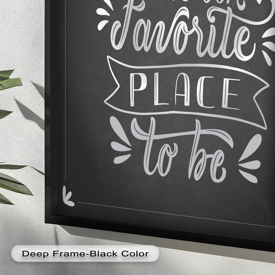 Together Is Our Favorite Place – Chalk Style Oil Painting - MyPhotoStation