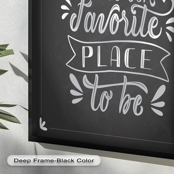 Together Is Our Favorite Place – Chalk Style Oil Painting - MyPhotoStation