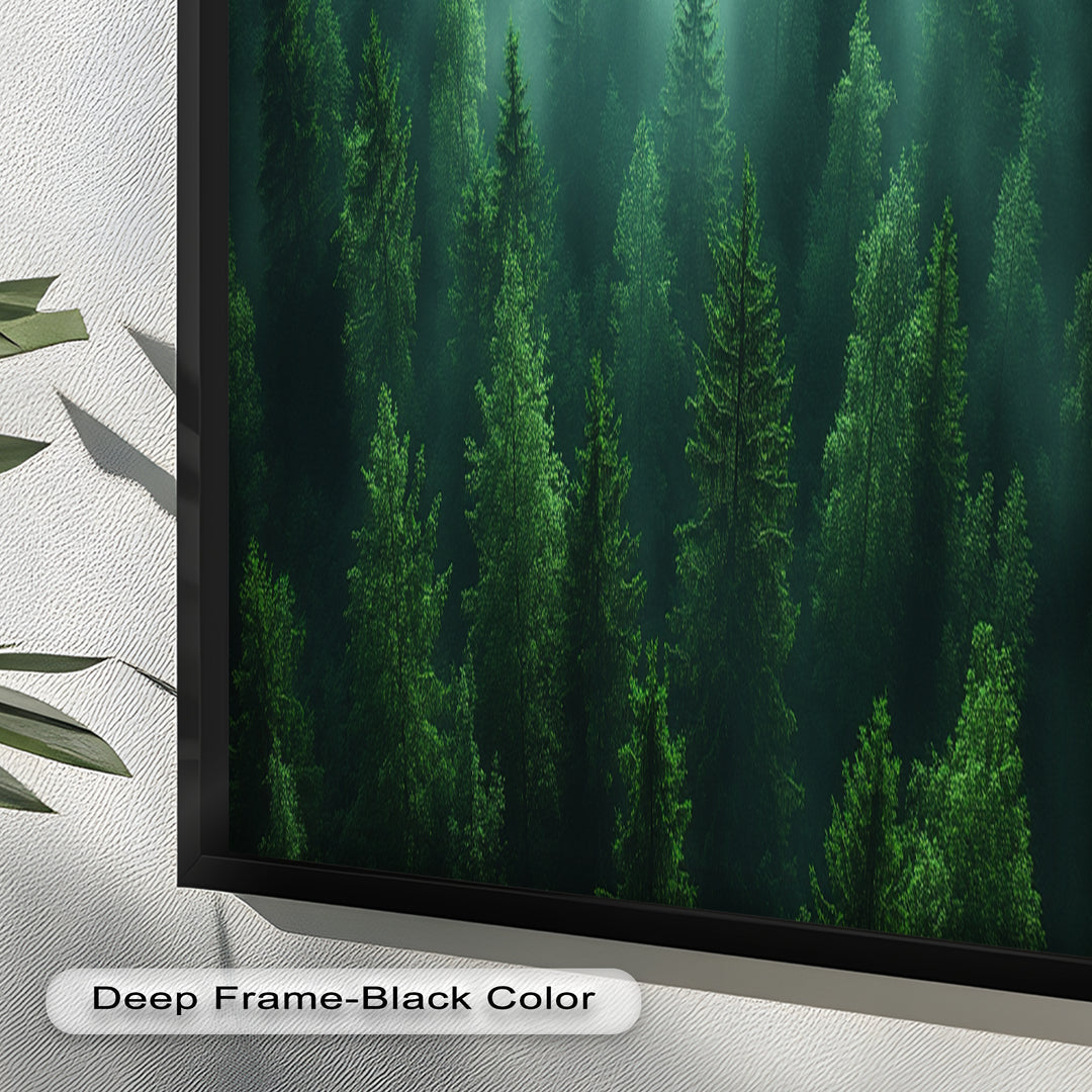 Misty Forest Landscape – Enchanting Nature Oil Painting