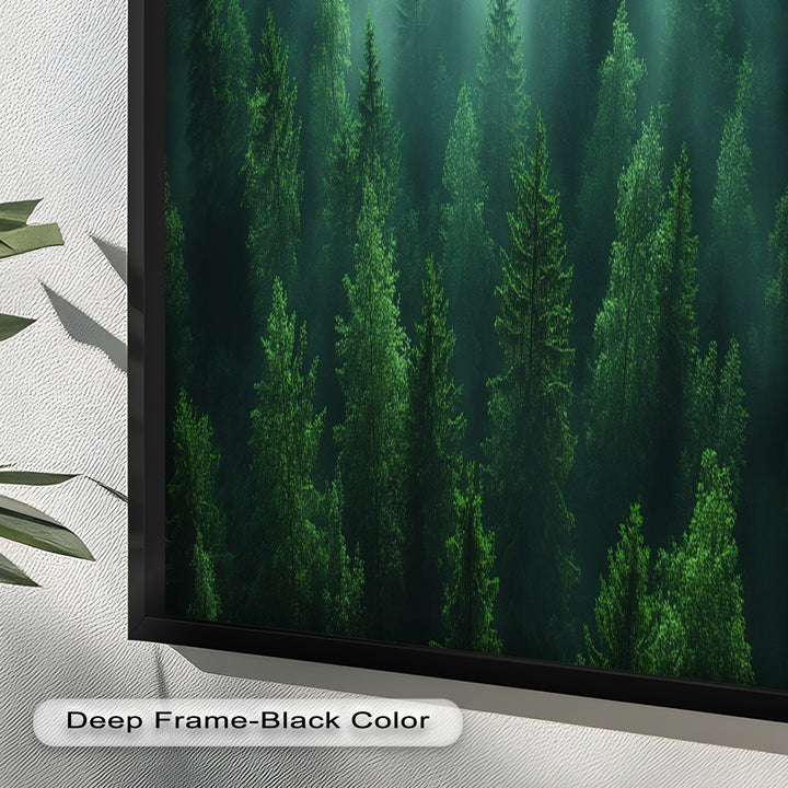 Misty Forest Landscape – Enchanting Nature Oil Painting