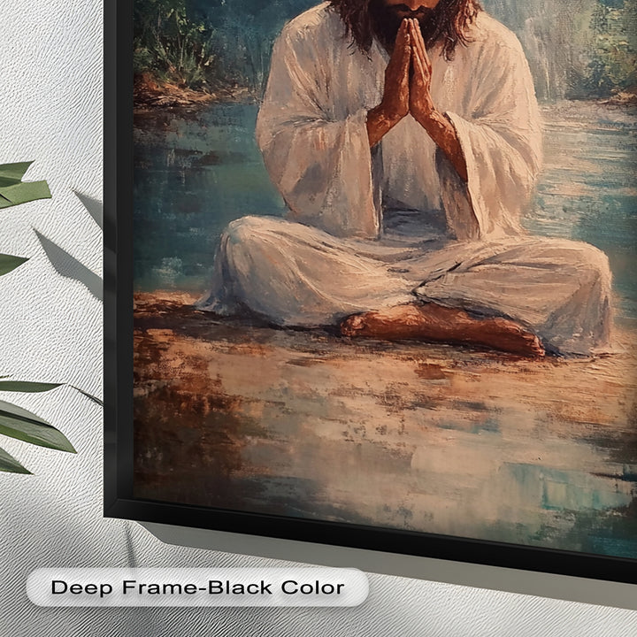 Psalm 46:10 – Be Still and Know Bible Verse Oil Painting