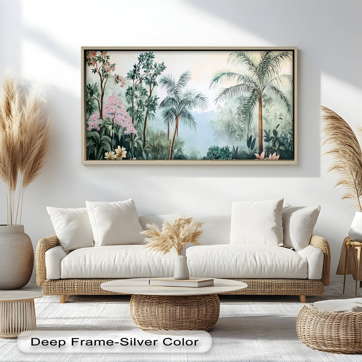 Jungle View – Tropical Floral Oil Painting
