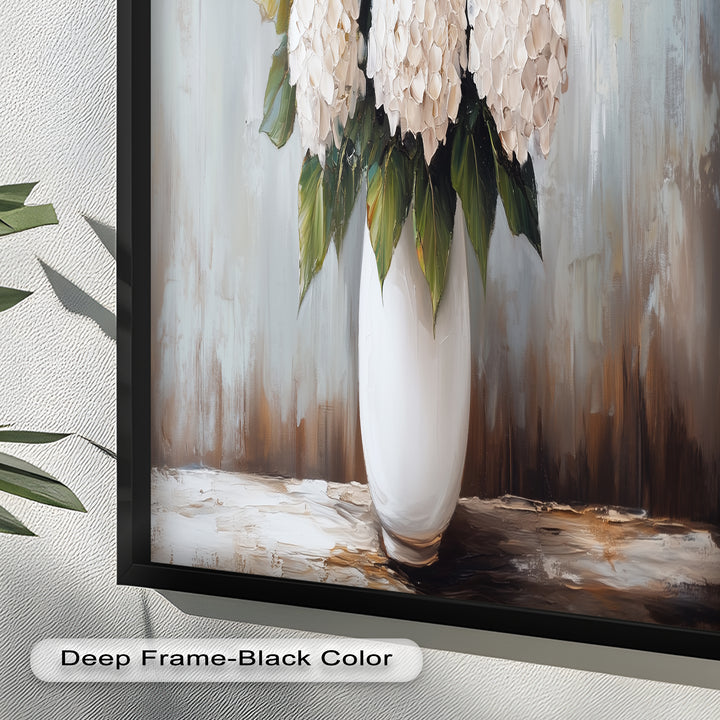 Ivory Bloom Elegance – Still Life Oil Paintings