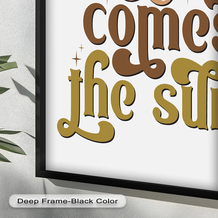 Here Comes the Sun – Positive Vibes Oil Painting - MyPhotoStation