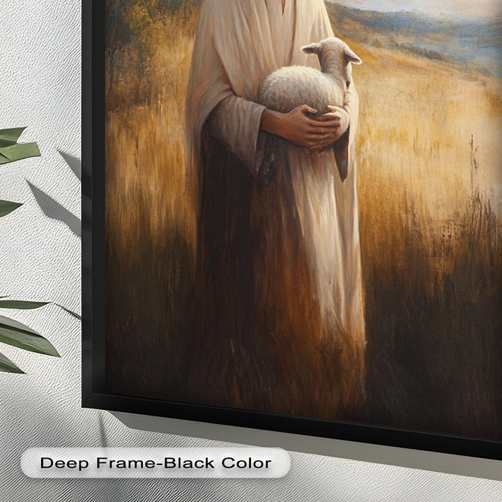 Psalm 23:1 – The Lord is My Shepherd Bible Verse Oil Painting