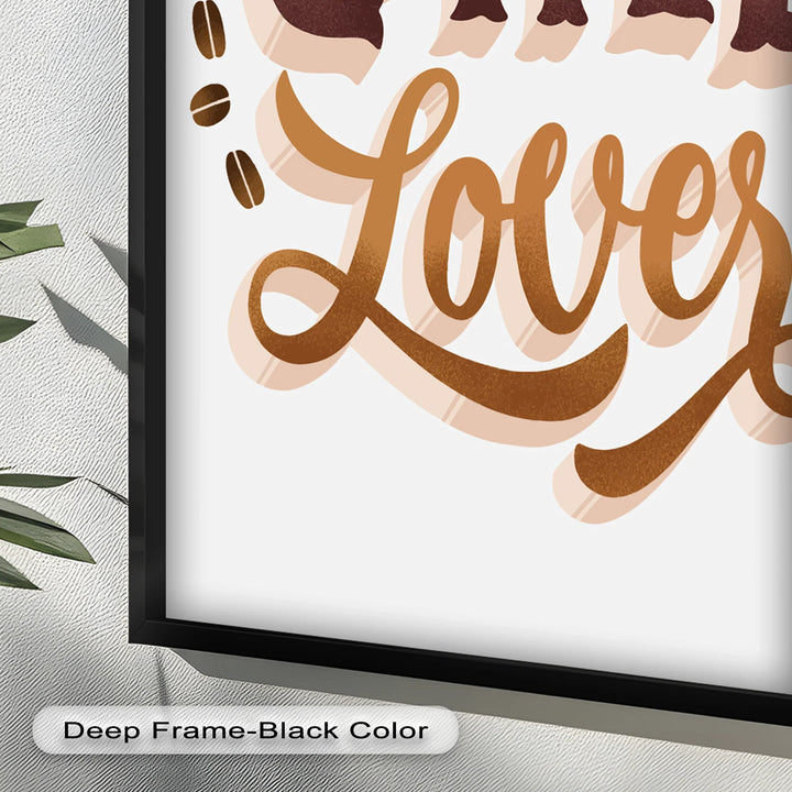 Coffee Lover Typography Art – Coffee Day Oil Painting - MyPhotoStation