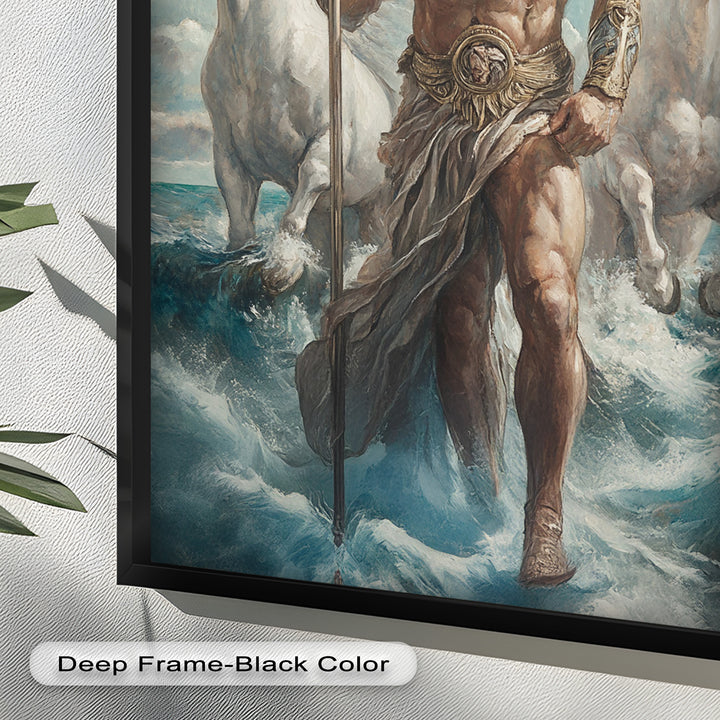 Lord of the Waves – Mythic Sea God Oil Painting