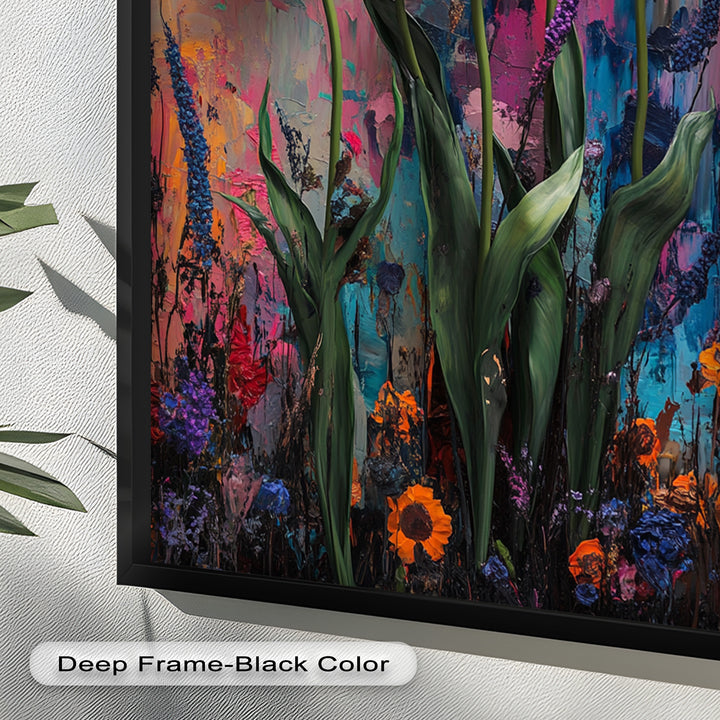 Colorful Tulip Garden - Flower Oil Painting