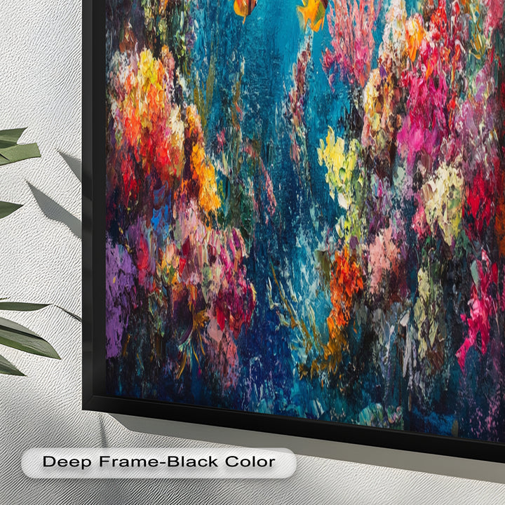 Coral Reef with Tropical Fish – Animal Oil Painting