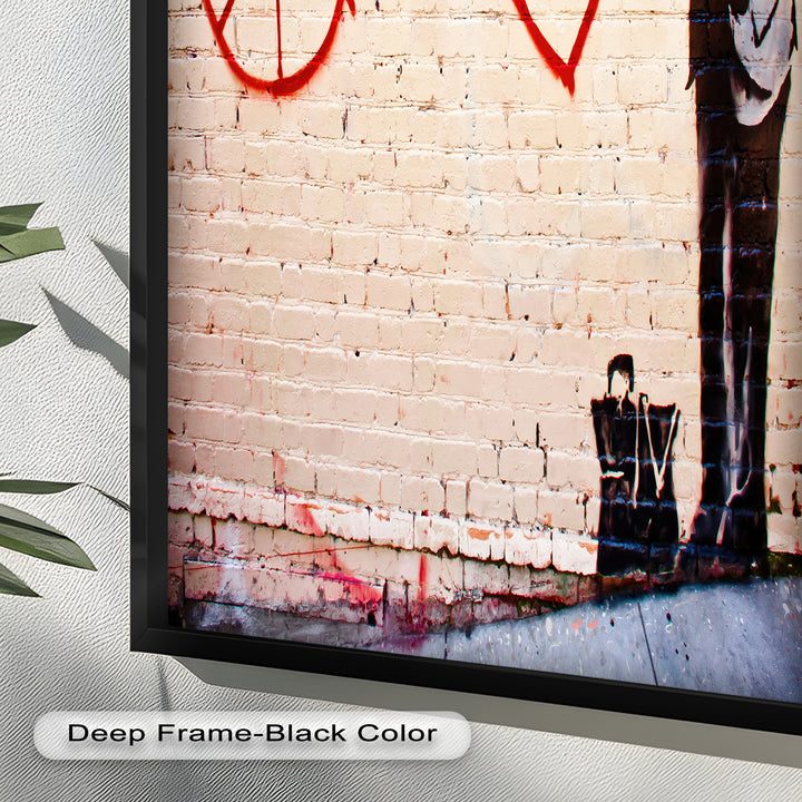 Peace + Love Equation – Banksy Oil Painting