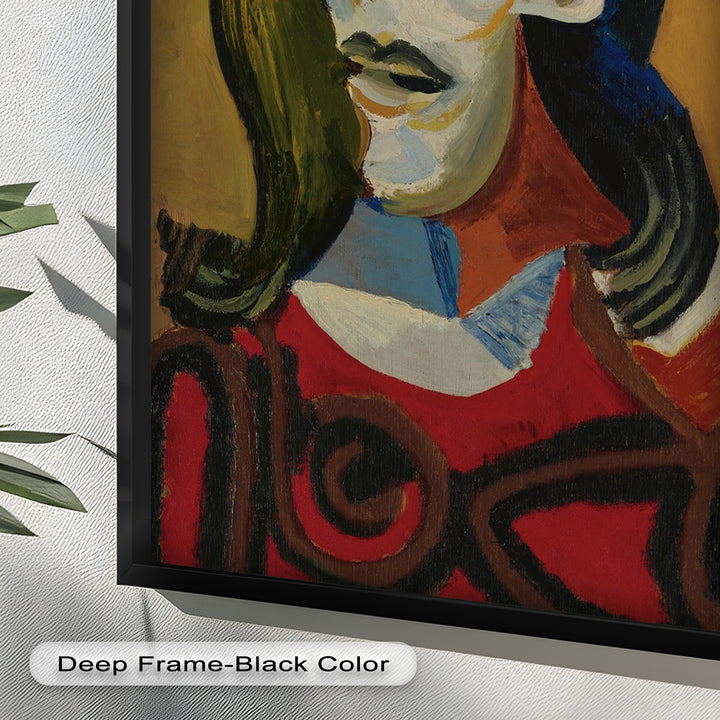 Abstract Portrait with Red Garment - Picasso Oil Painting