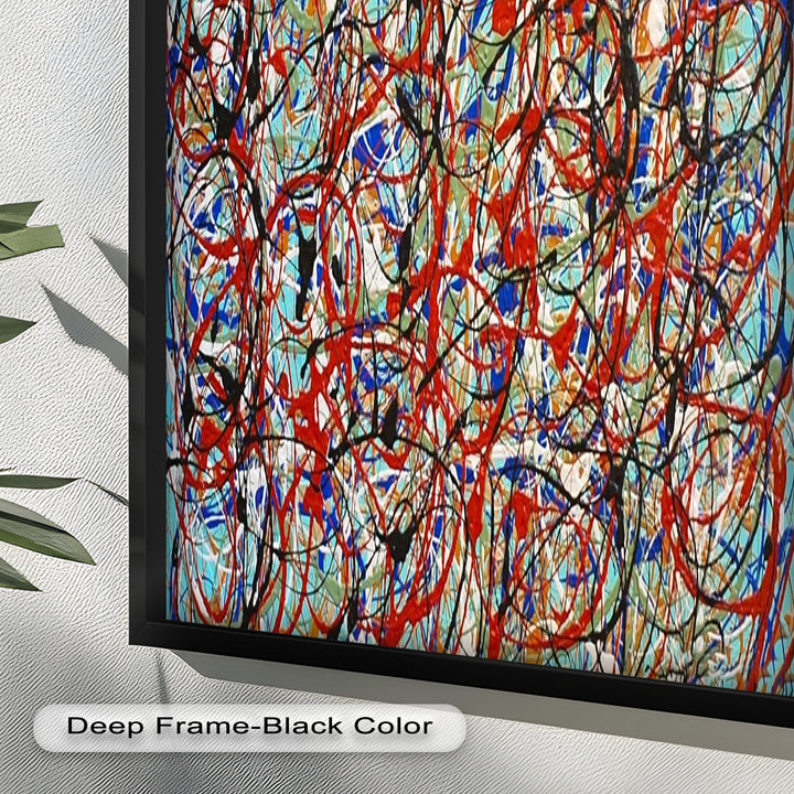 Energetic Abstract Expressionist Wall Art – Modern Oil Painting