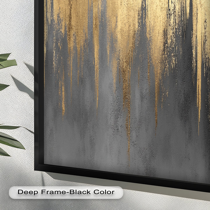 Golden Lighting – Modern Abstract Oil Painting