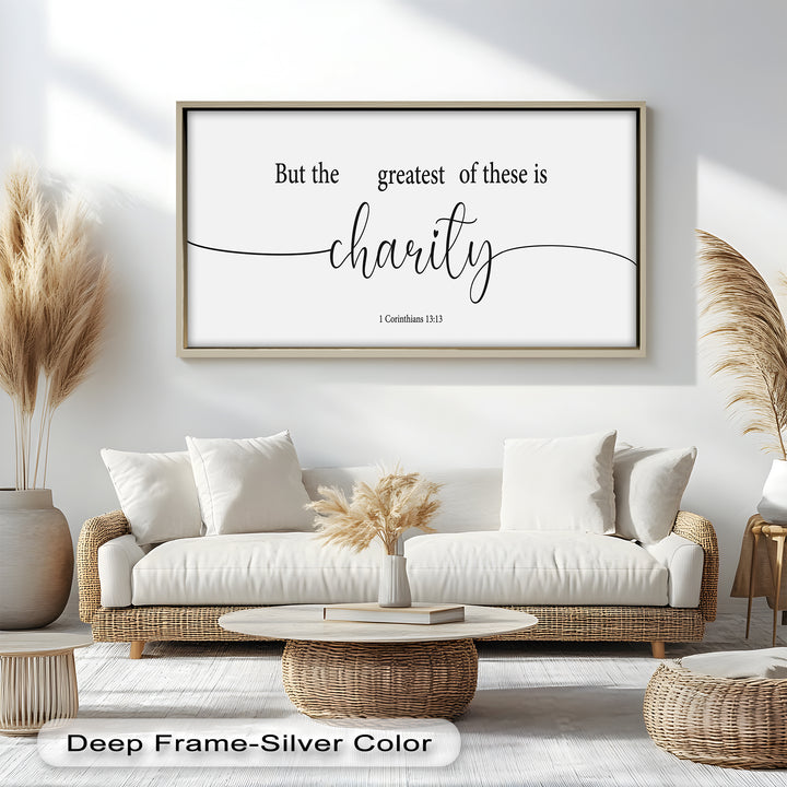 But the Greatest of These is Charity - Christian Oil Painting
