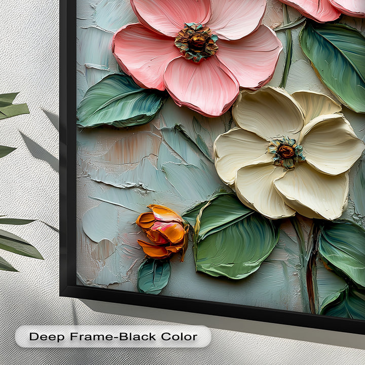 Petal Whispers – Floral Elegance Flower Oil Painting