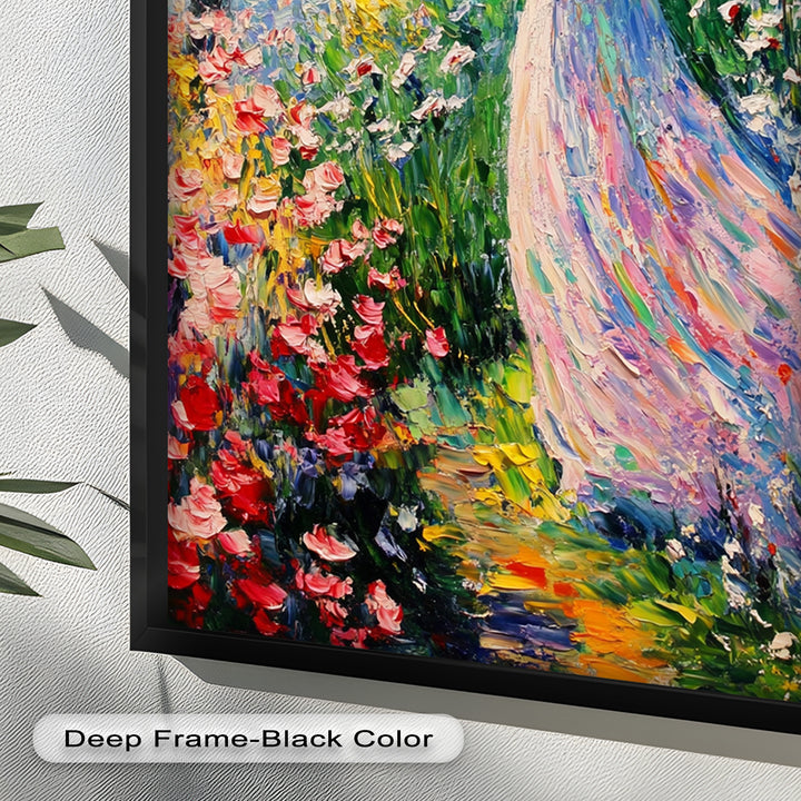 Woman in Floral Crown - Impressionist Oil Painting