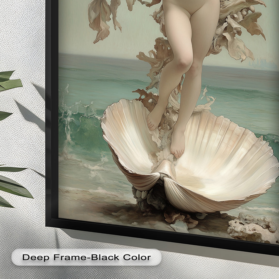 Ethereal Awakening – Renaissance Venus Rising Oil Painting