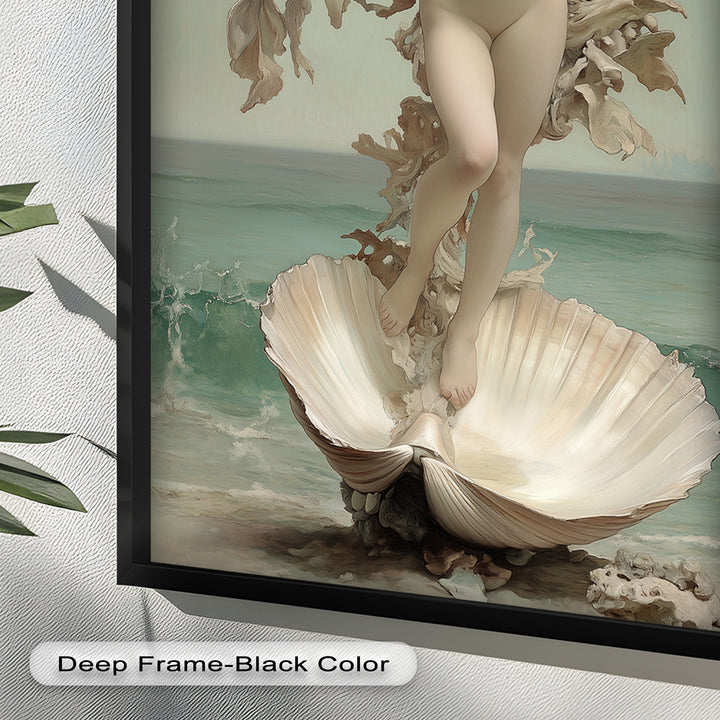 Ethereal Awakening – Renaissance Venus Rising Oil Painting