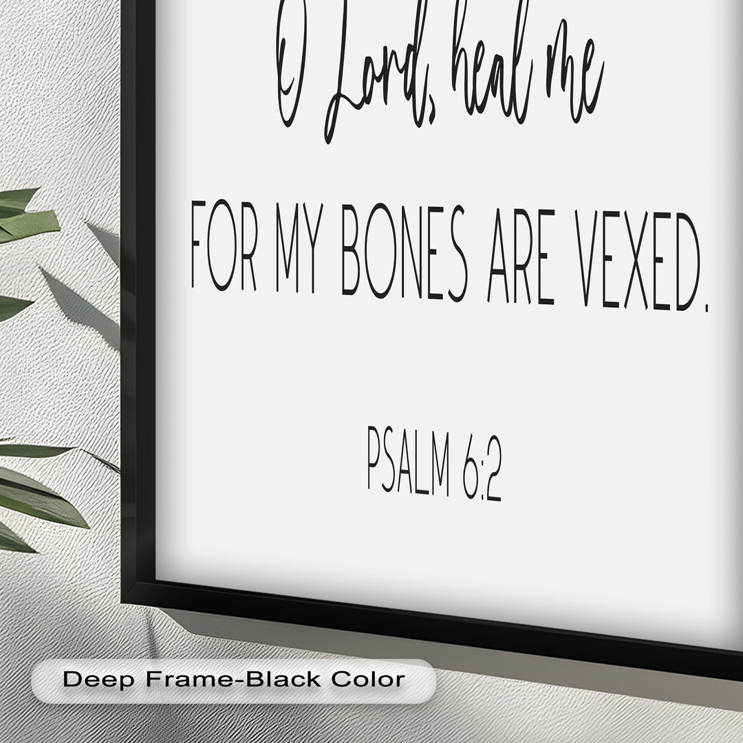 Psalm 6:2 Wandkunst – Christliche Bibel-Ölgemälde