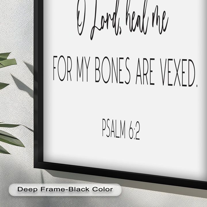 Psalm 6:2 Wandkunst – Christliche Bibel-Ölgemälde