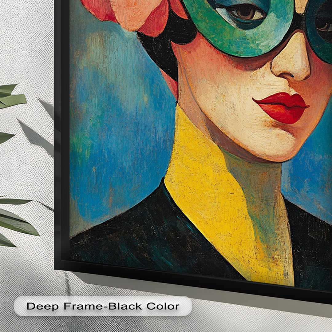Retro Elegance Oil Painting – Fauvism Woman