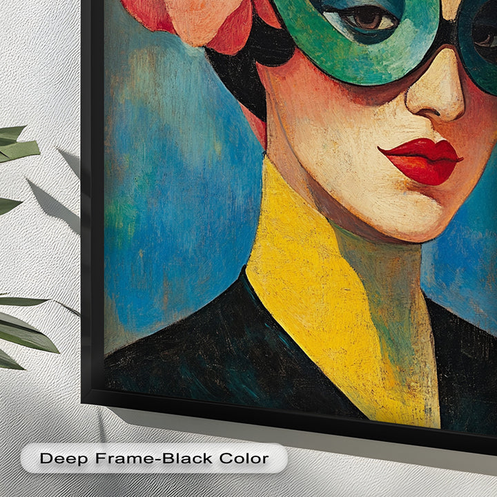 Retro Elegance Oil Painting – Fauvism Woman