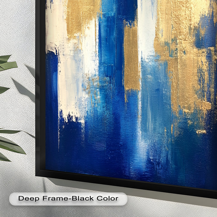 Blue Harmony Abstract – Modernes Ölgemälde