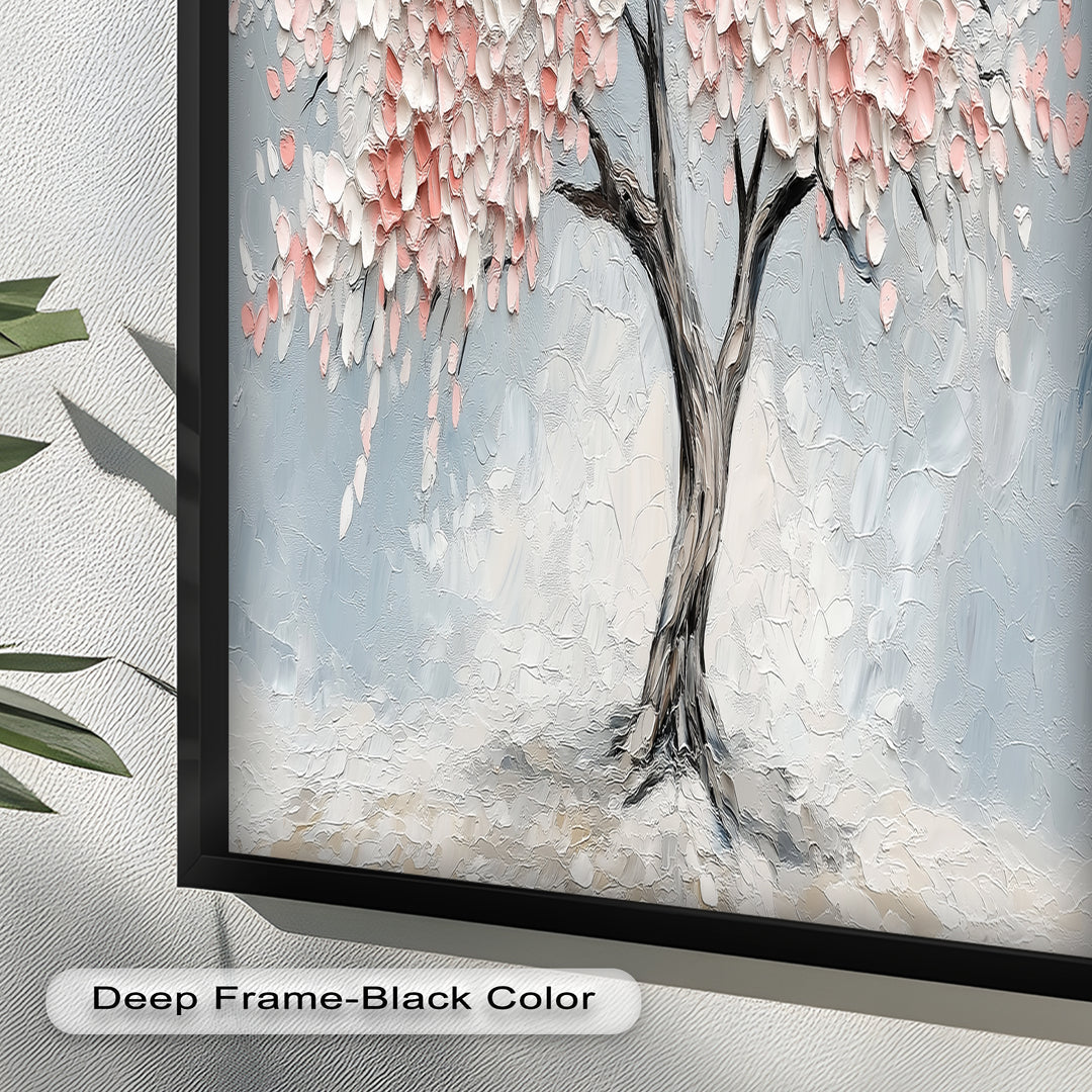 Blossoming Cherry Tree – Floral Oil Painting