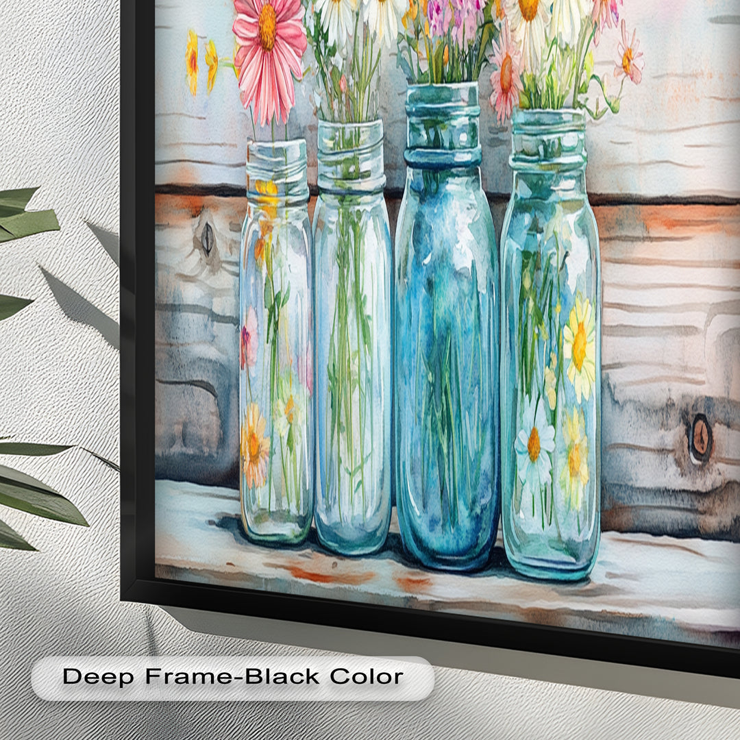Flower Jars – Modern Oil Painting