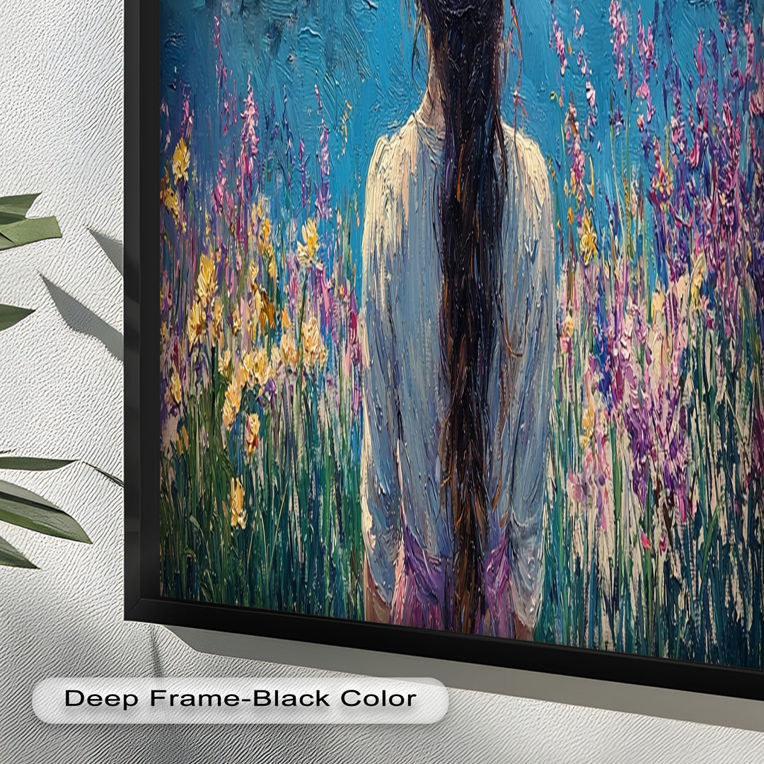 Girl by the Water – Impressionist Oil Painting