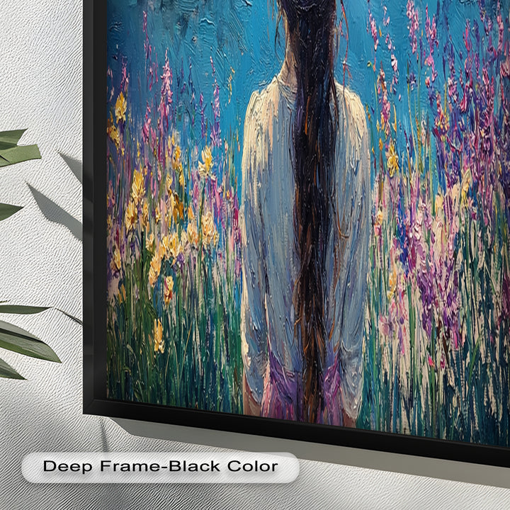 Girl by the Water – Impressionist Oil Painting
