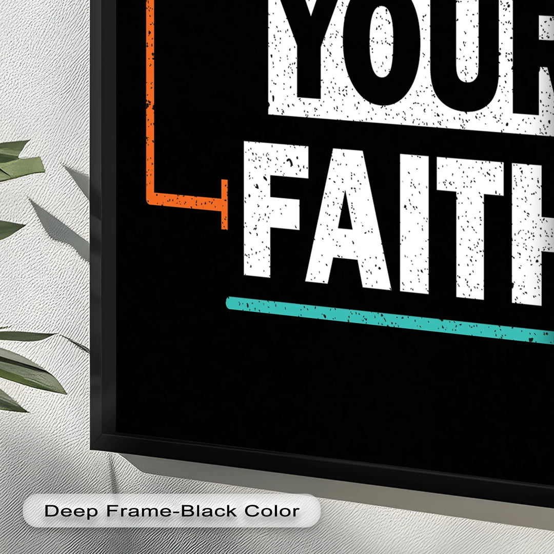 Keep Your Faith – Bold Oil Painting - MyPhotoStation