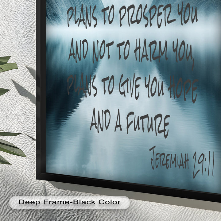 Jeremiah 29:11 – God's Plan Bible Verse Oil Painting