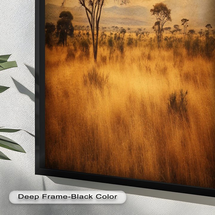 African Savanna Tree Wall Art – Landscape Oil Painting