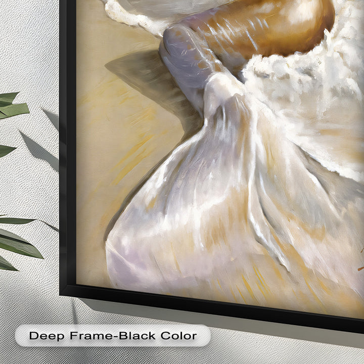 Golden Tide – Sensual Mermaid Oil Painting