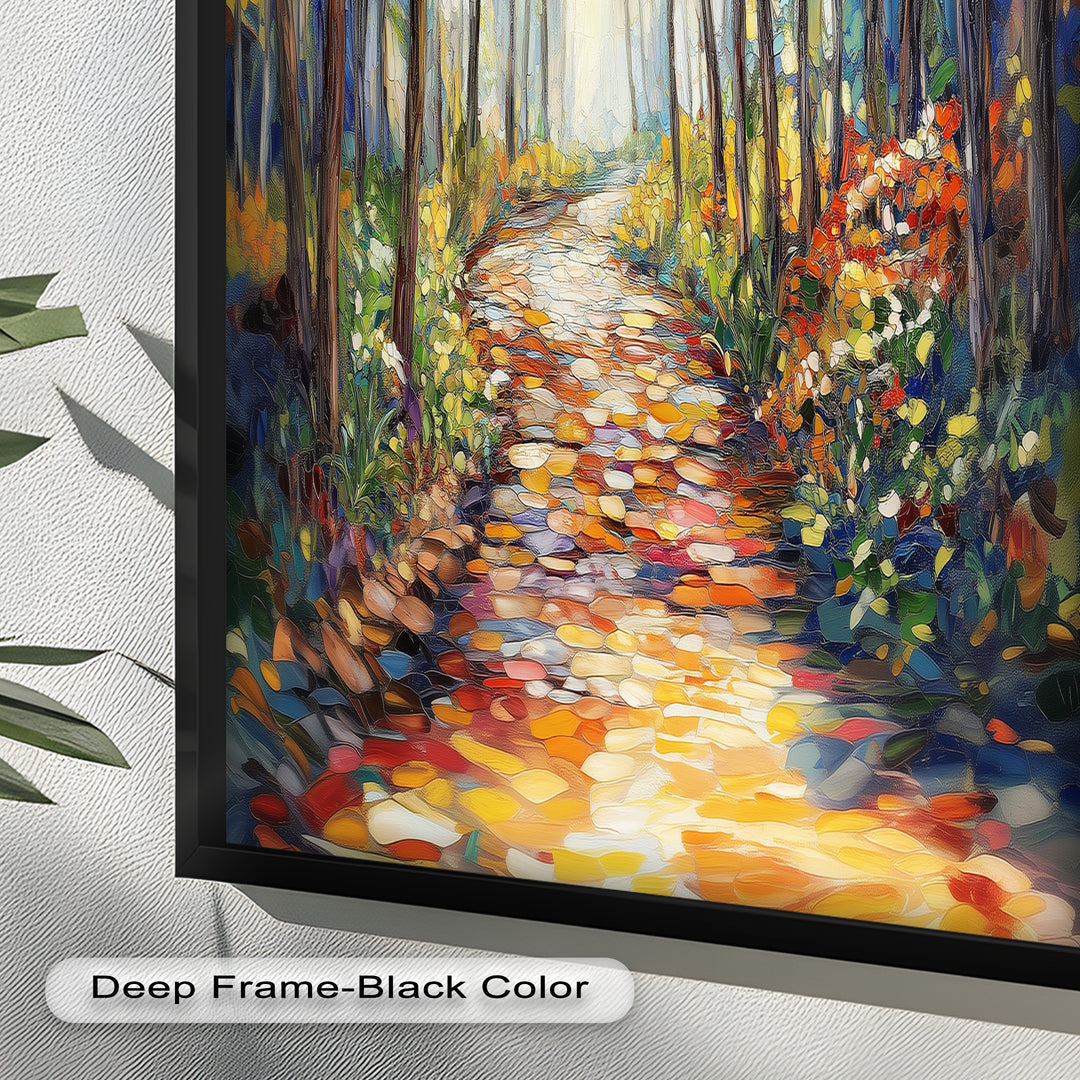 Forest Road to Somewhere – Expressive Oil Painting