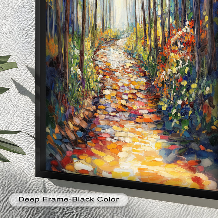 Forest Road to Somewhere – Expressive Oil Painting