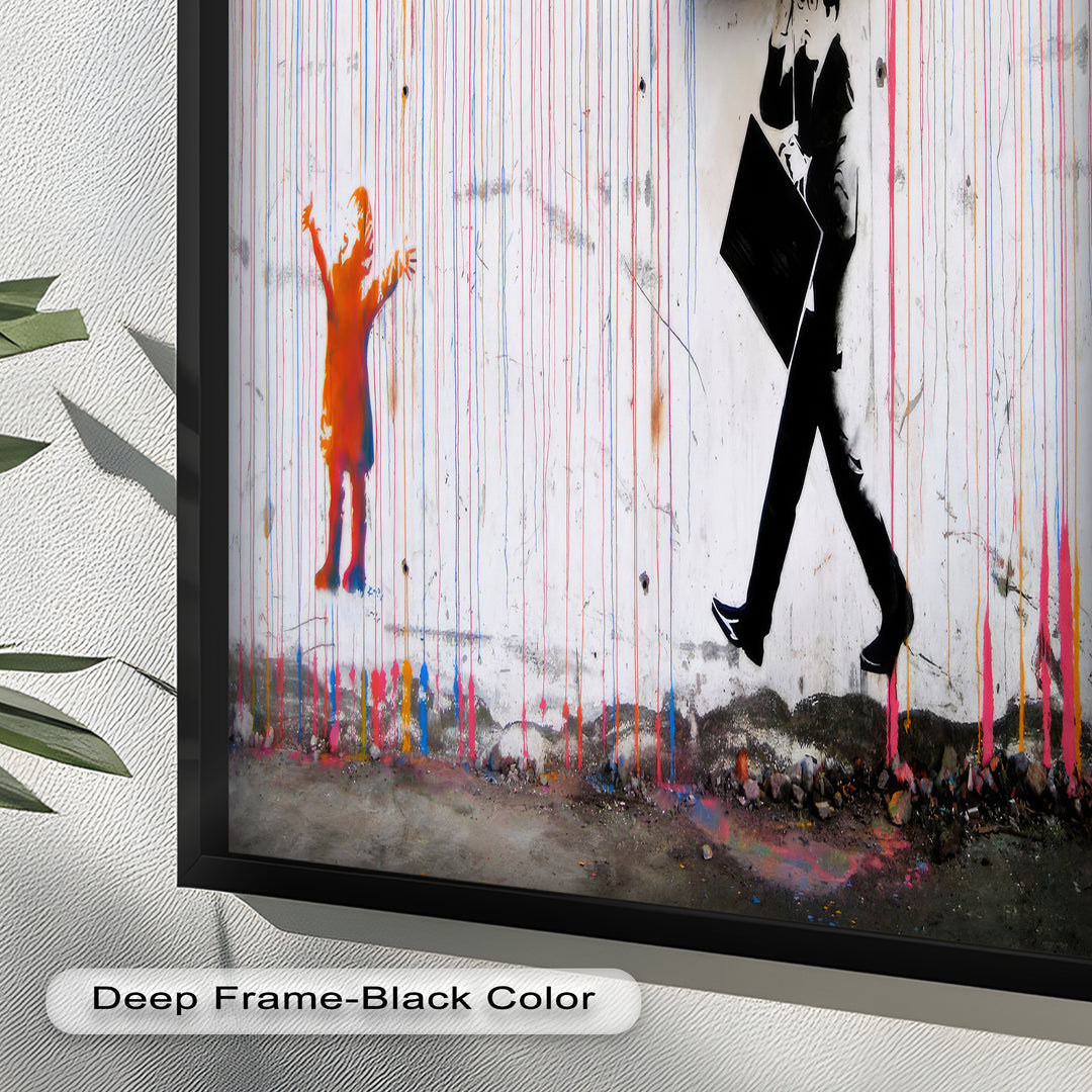 Colorfall Dissonance – Banksy Oil Painting