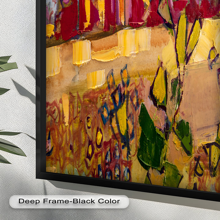 Sunlit Homestead – Expressive Impressionist Oil Painting