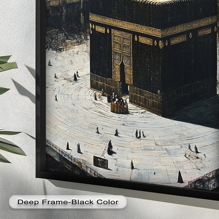 Kaaba Mecca Wall Art – Religious Oil Painting