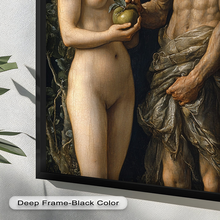 First Temptation – Adam and Eve Renaissance Oil Painting