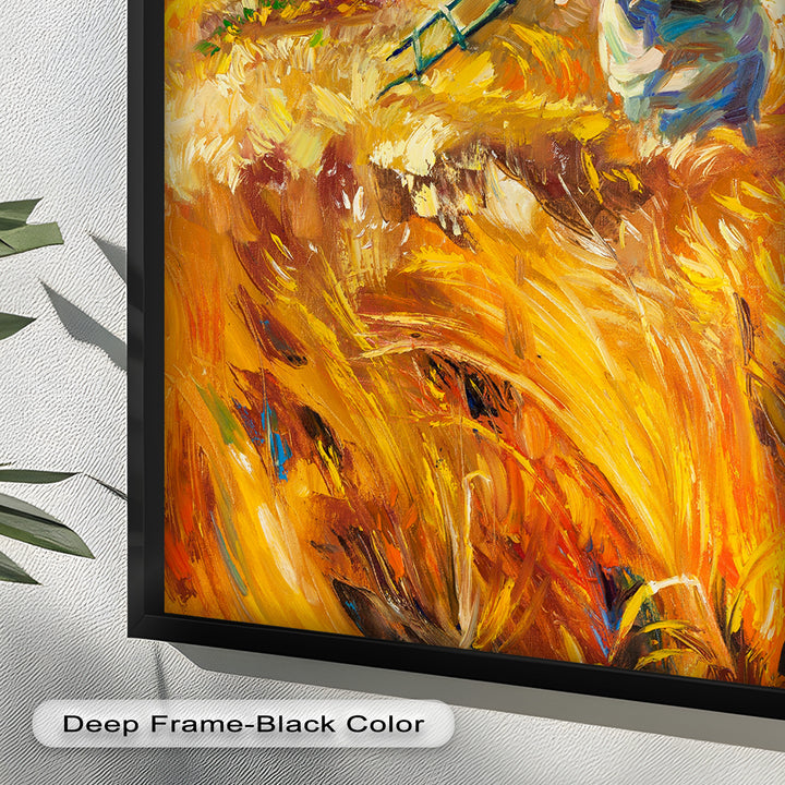 Golden Harvest – Impressionist Oil Painting